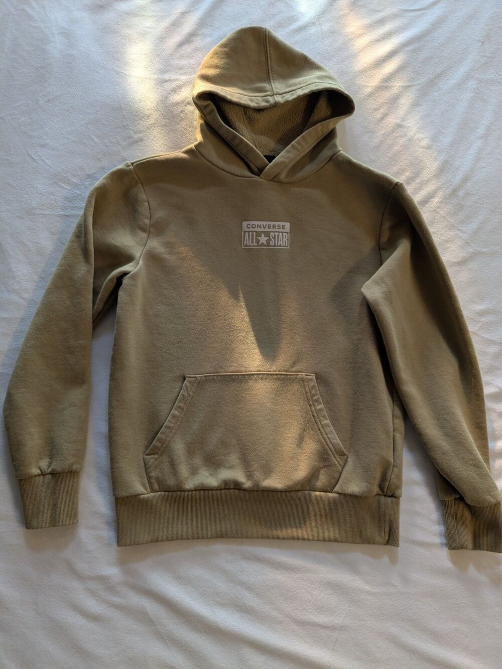 Converse All Star Tan Fleece Boy's Athletic Hoodie Size Large